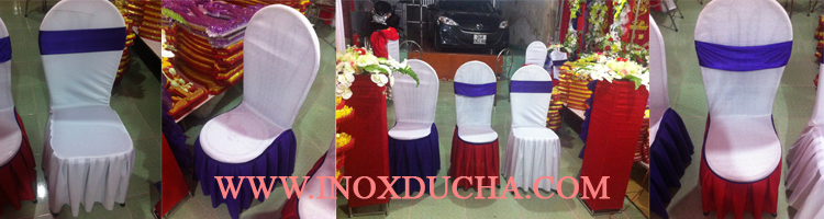 bàn ghế đám cưới inox